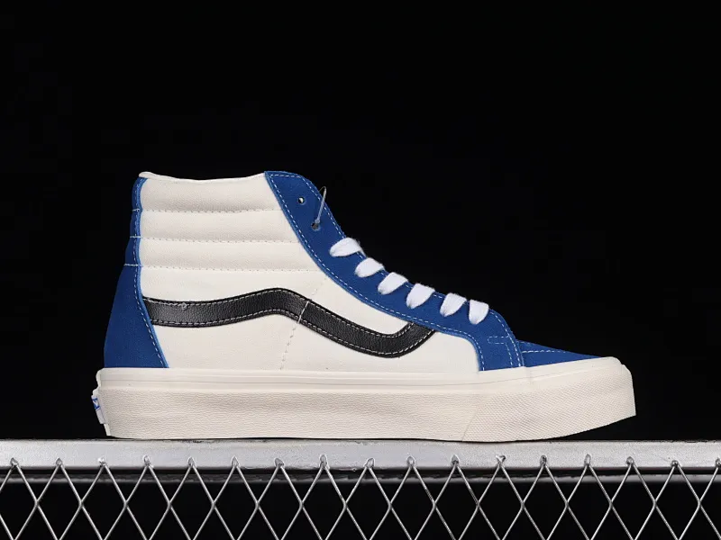All categories Vans Vans series Vans Hi Vans high-top Vans SK8-Hi Anaheim series Vans official blue and white color matching high-top vulcanized sneakers VN0A4BVB21R